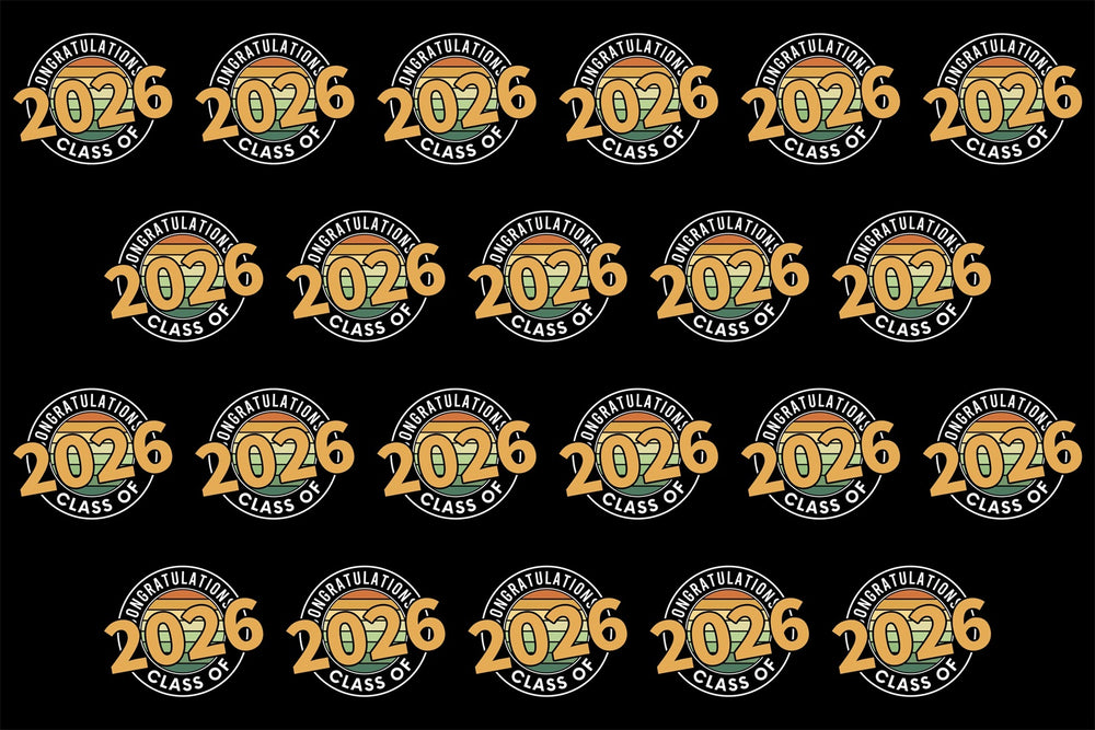 Customized Graduation Backdrop Retro Circle Design Graduation Party Ba