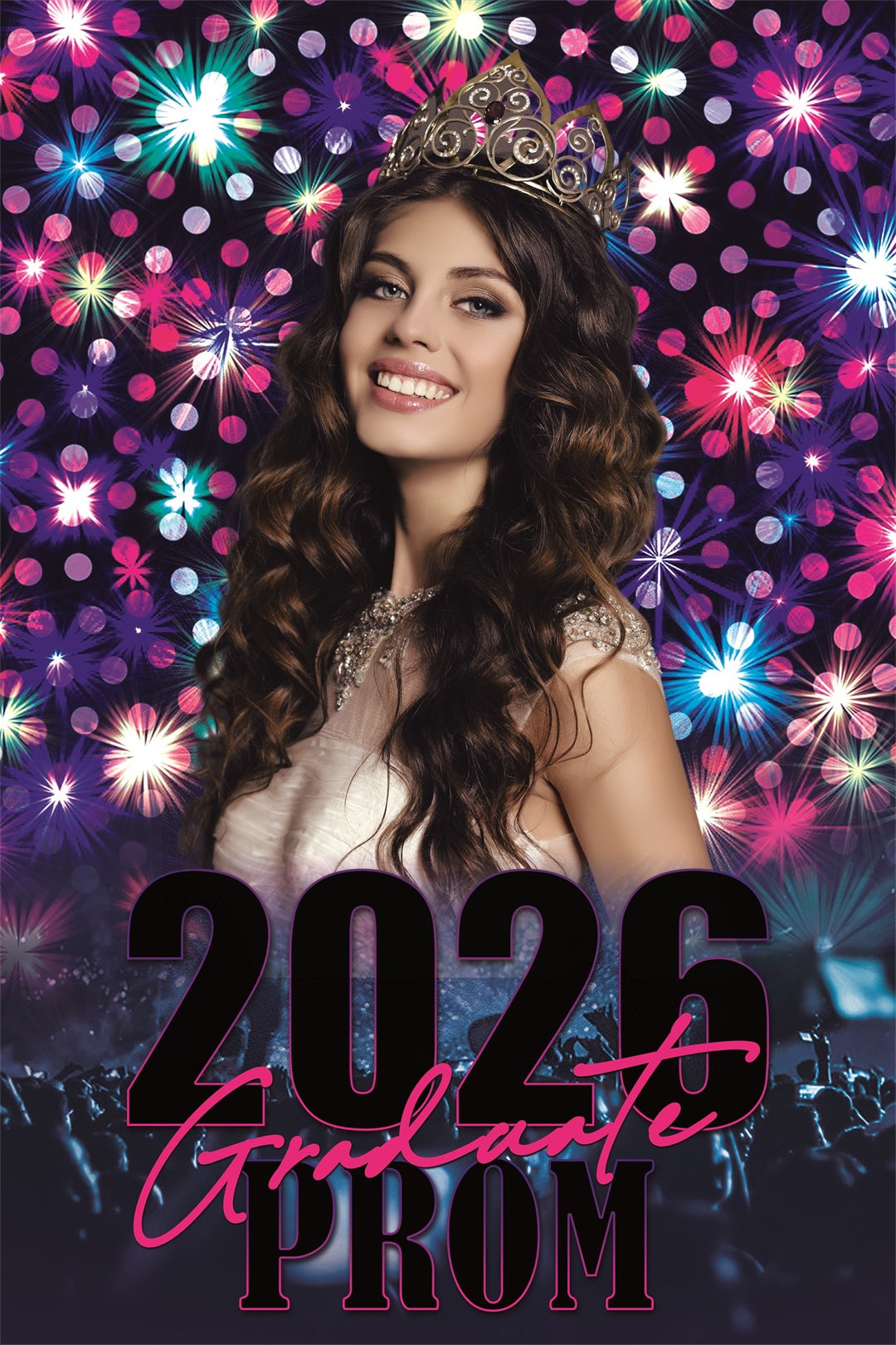 Personalized Graduation Backdrops Gleaming Prom Graduation Party Backdrop BRP3-29