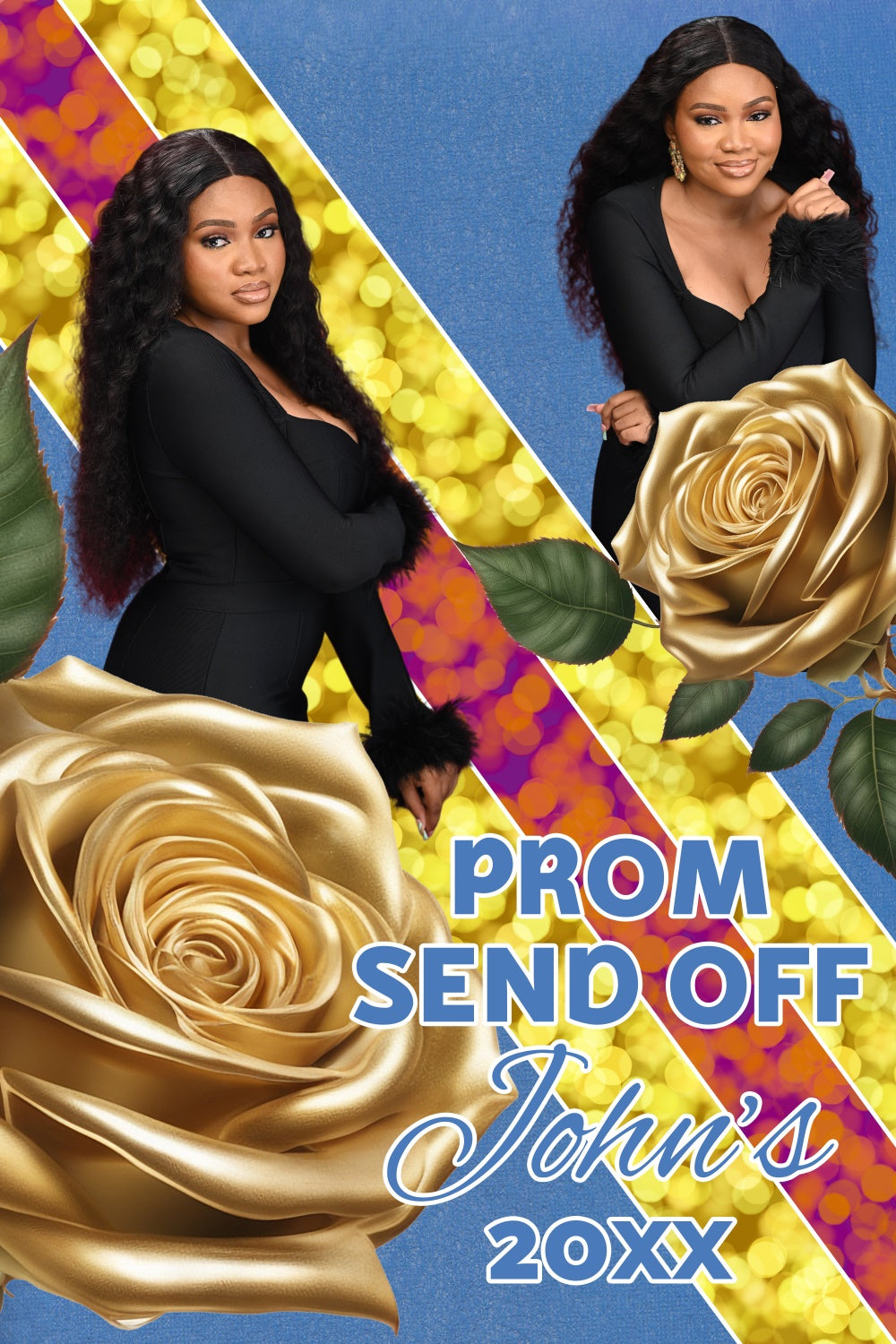 Prom Backdrop Ideas Gold Rose Glam Graduation Party Backdrop BRP4-153