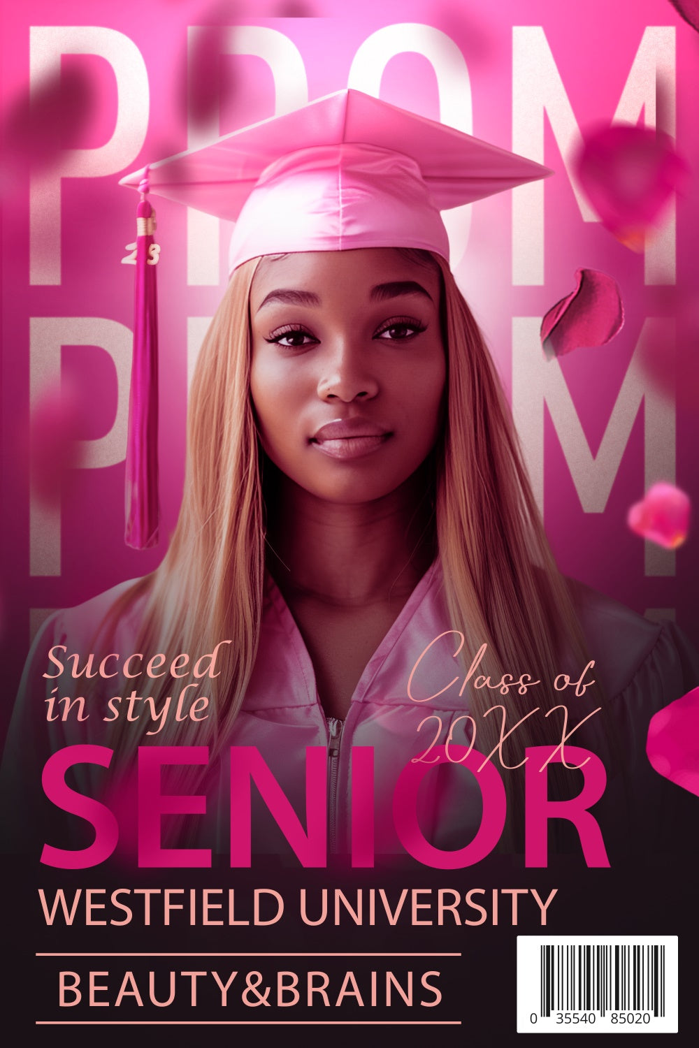 Prom Backdrop Ideas Pink Magazine Graduation Party Backdrop BRP4-177