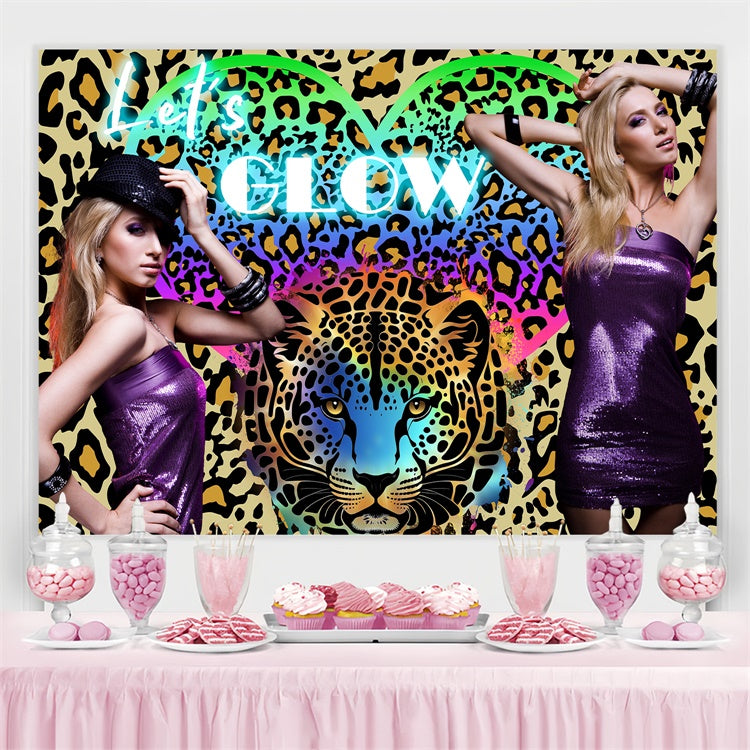Backdrops For Dance Bold Wild Leopard Print Customized Backdrop BRP4-192