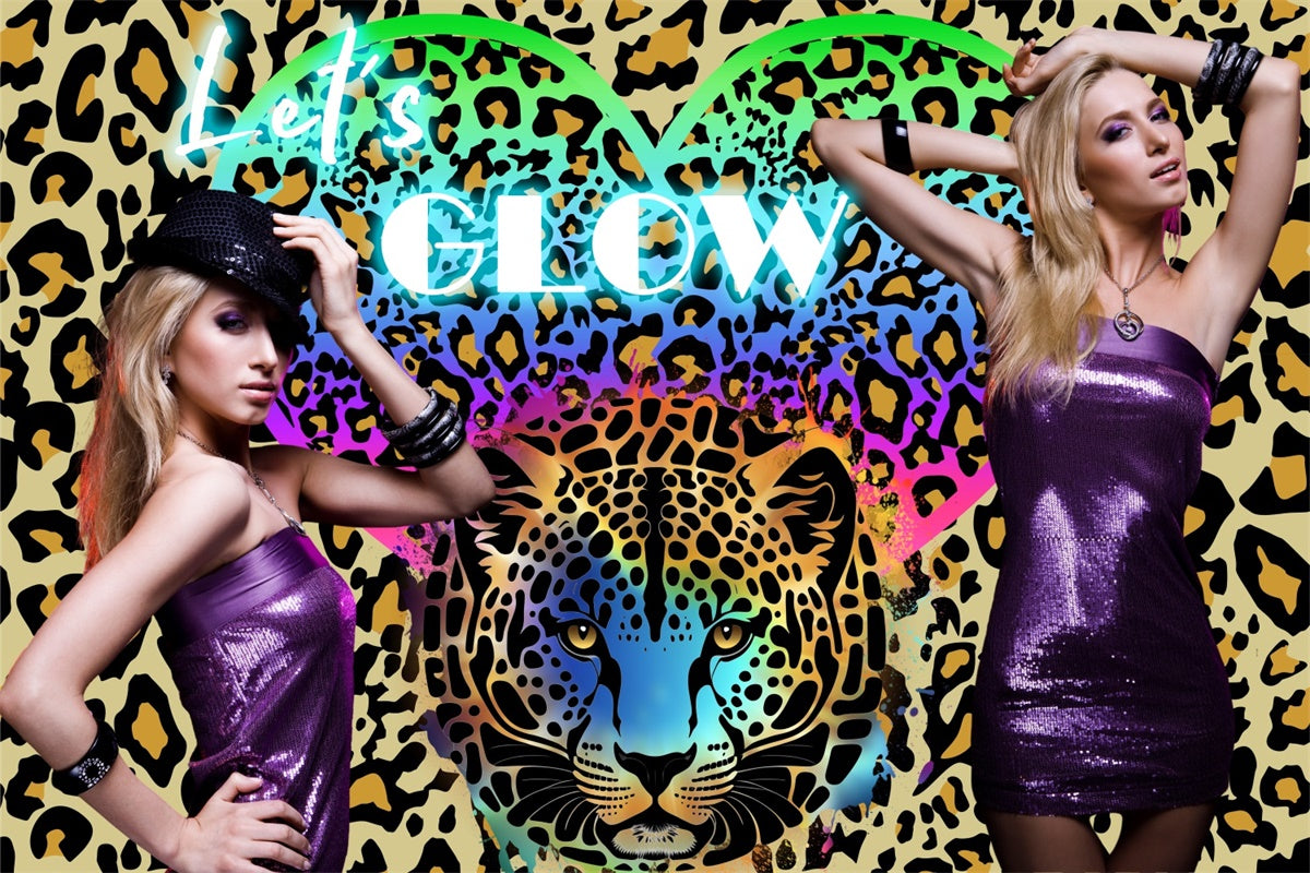 Backdrops For Dance Bold Wild Leopard Print Customized Backdrop BRP4-192