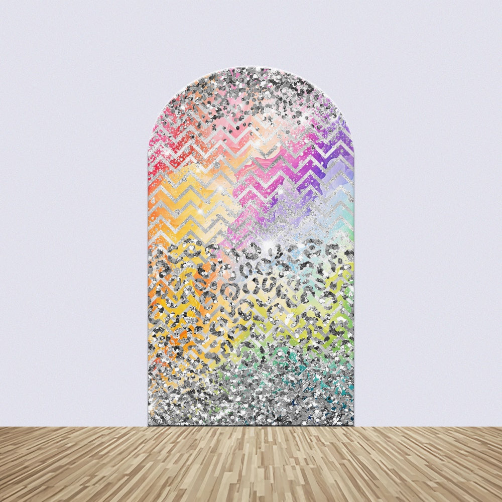 Dance Backdrop Ideas Bold Colorful Glitter Arch Backdrop Kit BRP4-194