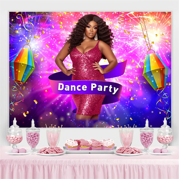Backdrops For Dances Glamorous Confetti Sparkle Customized Backdrop BRP4-205