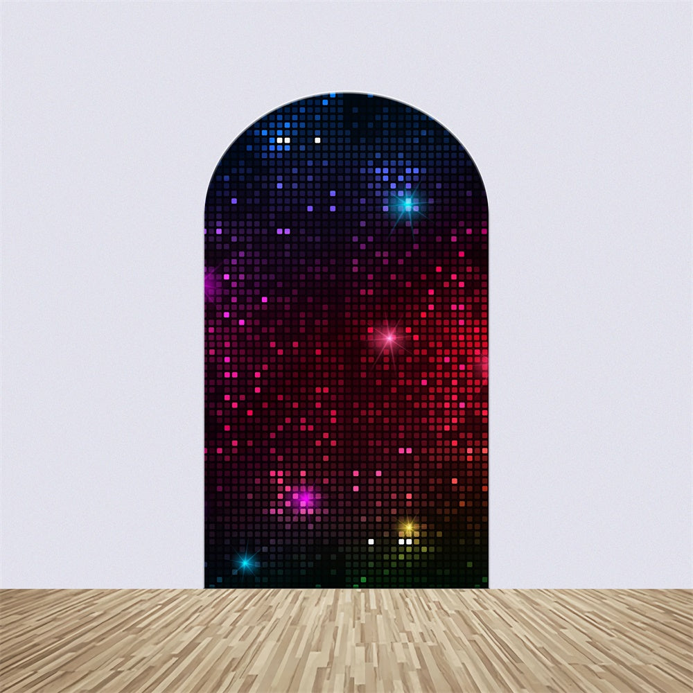 Backdrop Dance Neon Pixel Glow Night Arch Backdrop Kit BRP4-207