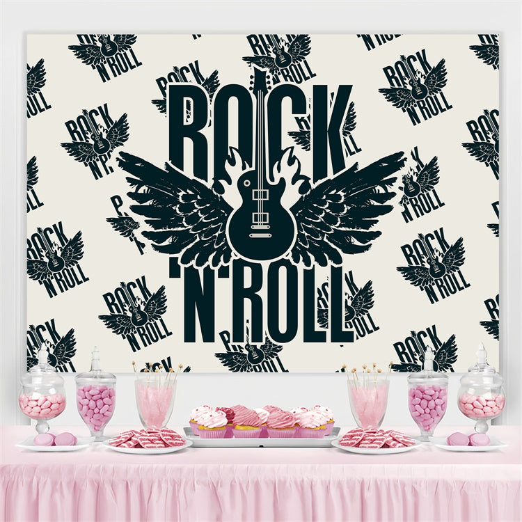 Festival Dance Backdrop Black Bold Rock Festival Backdrop BRP4-210