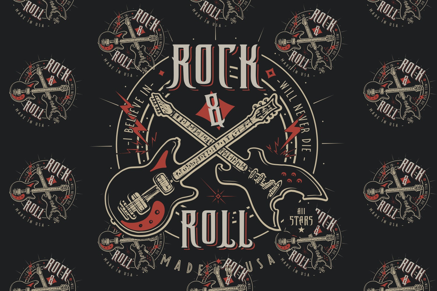 Classical Dance Backdrop Retro Rock Festival Vibe Backdrop BRP4-211