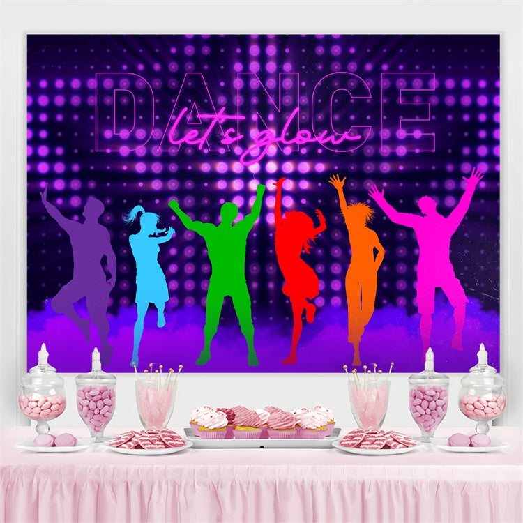 Dance Photo Backdrop Dance Floor Lights Motion Custom Backdrop BRP4-213