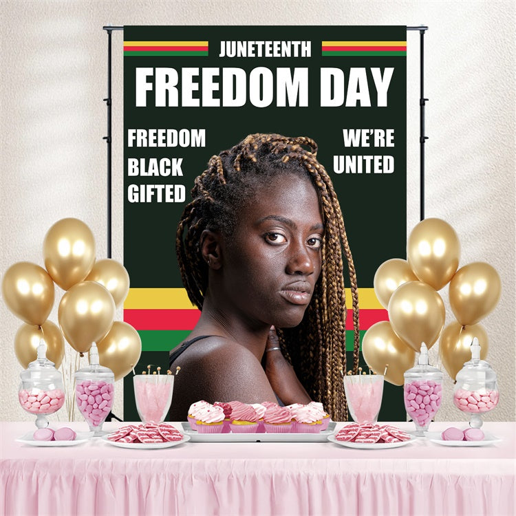 Juneteenth Backdrops Celebrate Independence Pride Customized Backdrop BRP5-13