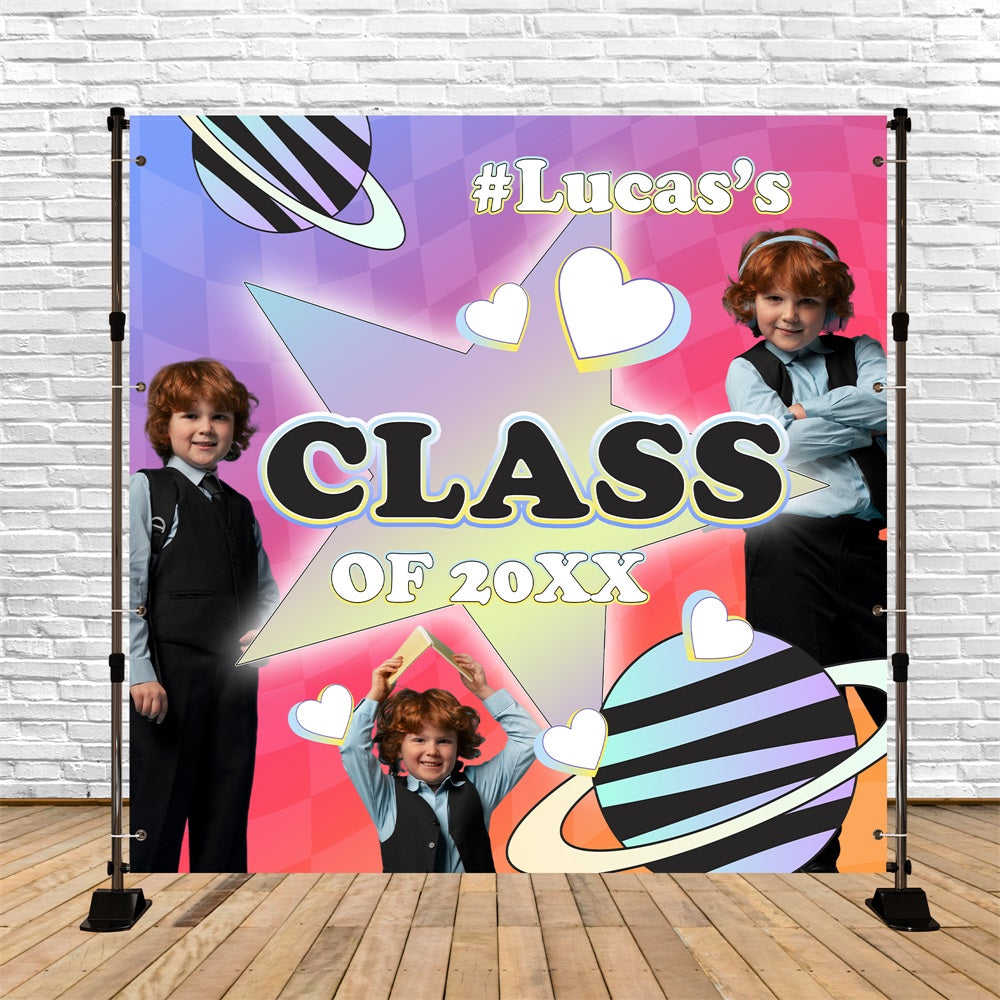 2025 Graduation Backdrop Cosmic Fun Customized Party Graduation Backdrop BRP5-226