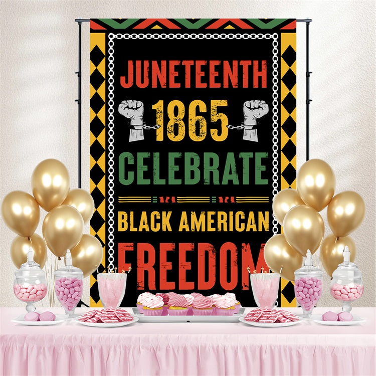 Juneteenth Backdrop Ideas Celebrate Freedom Day Backdrop BRP5-26