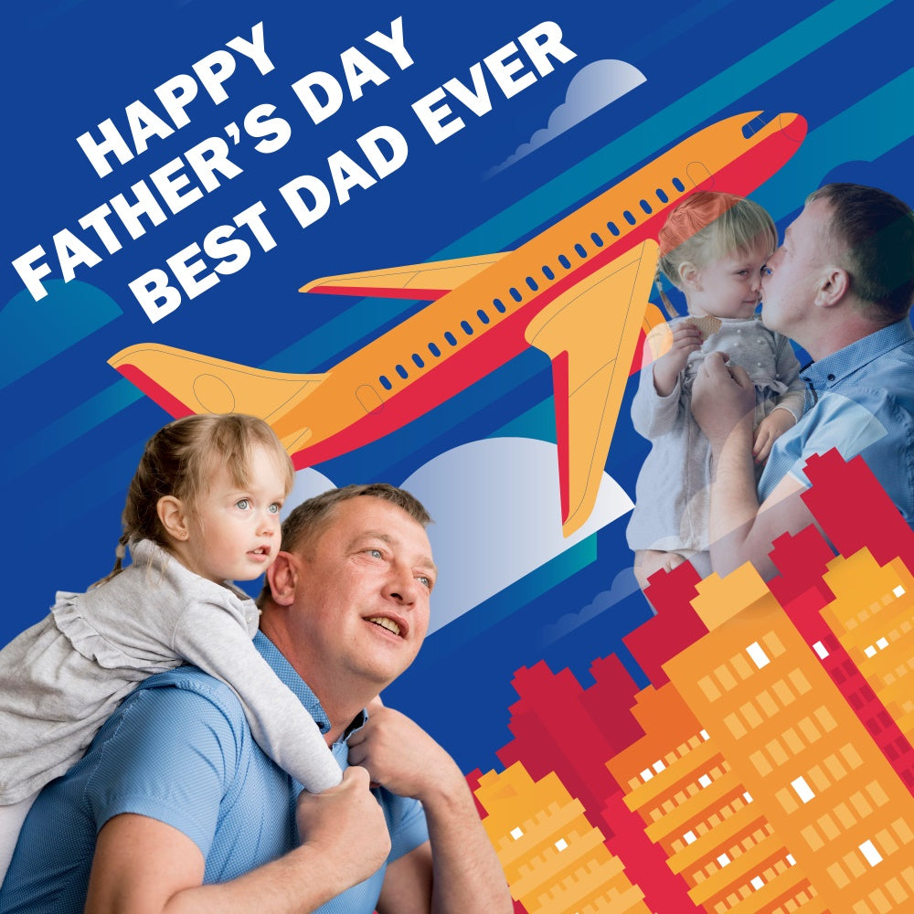 Happy Father's Day Backdrop Urban Flight Customized Backdrop BRP5-54