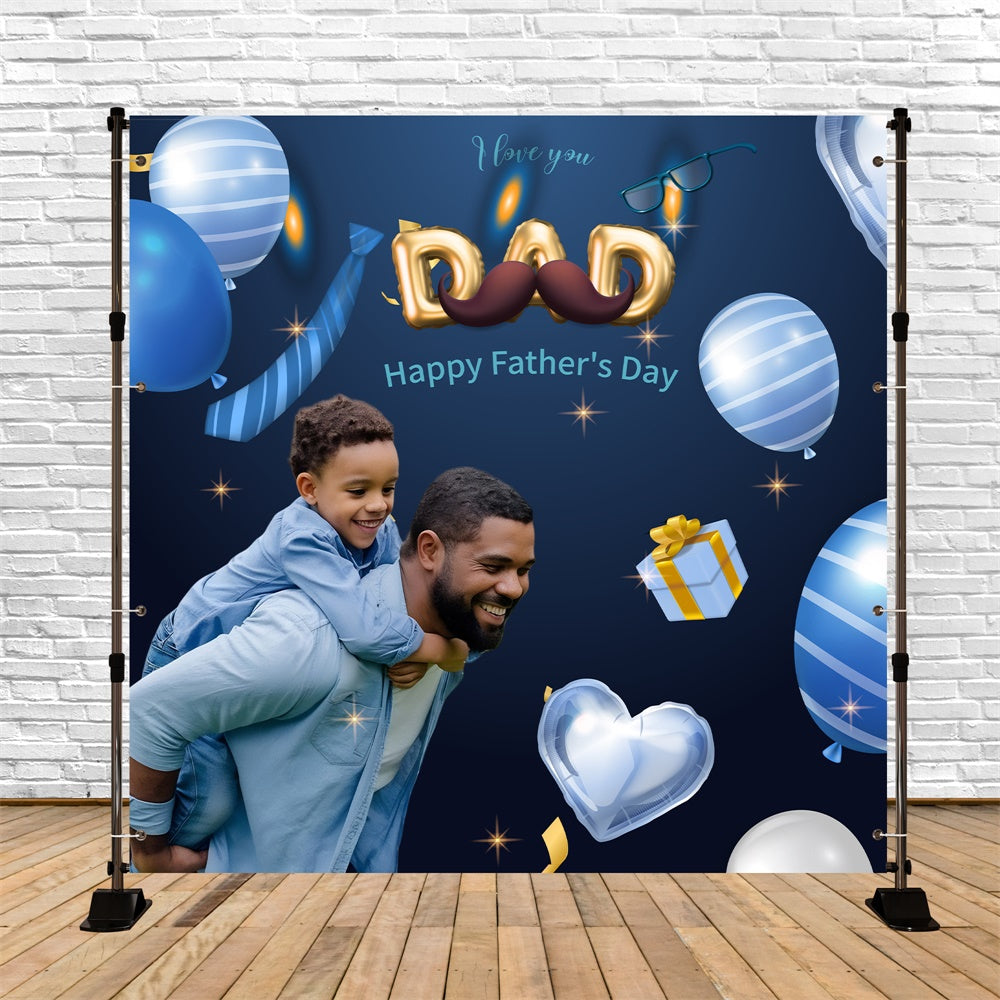 Backdrop Father's Day Balloon Letters Gift Personalized Backdrop BRP5-60
