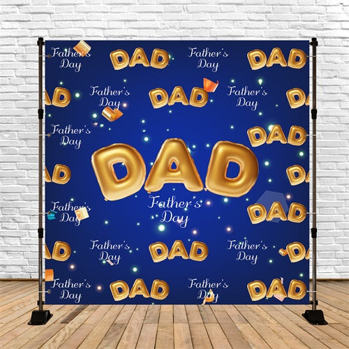 Backdrop Fathers Day Shiny Golden Letters Backdrop BRP5-62