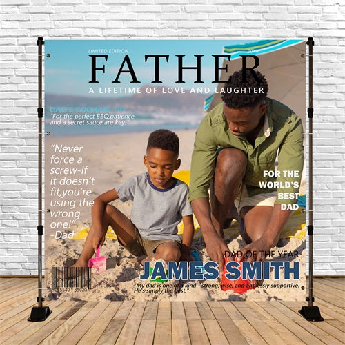 Backdrop Father's Day Summer Moments Beach Customized Backdrop BRP5-66
