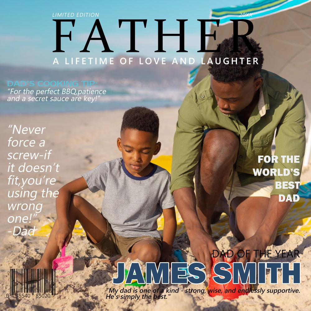 Backdrop Father's Day Summer Moments Beach Customized Backdrop BRP5-66