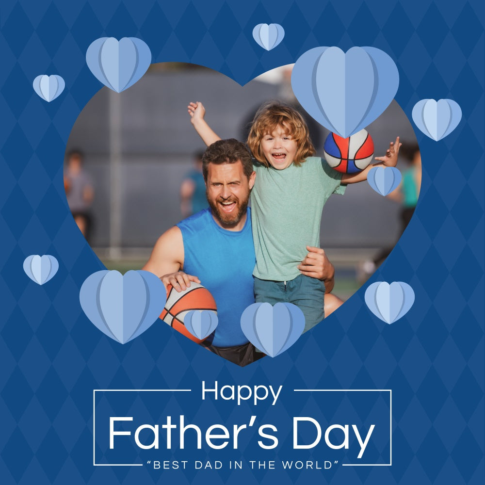 Fathers Day Backdrop Ideas Blue Heart Sports Custom Backdrop BRP5-70