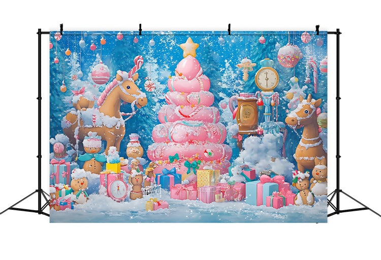 Christmas Backdrops Sale Gingerbread Toy Fantasy Backdrop BRP57-148