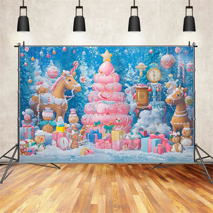 Christmas Backdrops Sale Gingerbread Toy Fantasy Backdrop BRP57-148