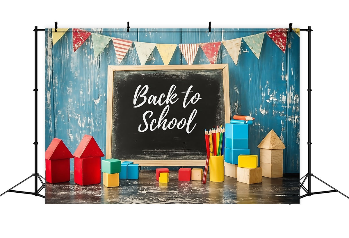 Back To School Photo Backdrop Play Learn Welcome Backdrop BRP57-15