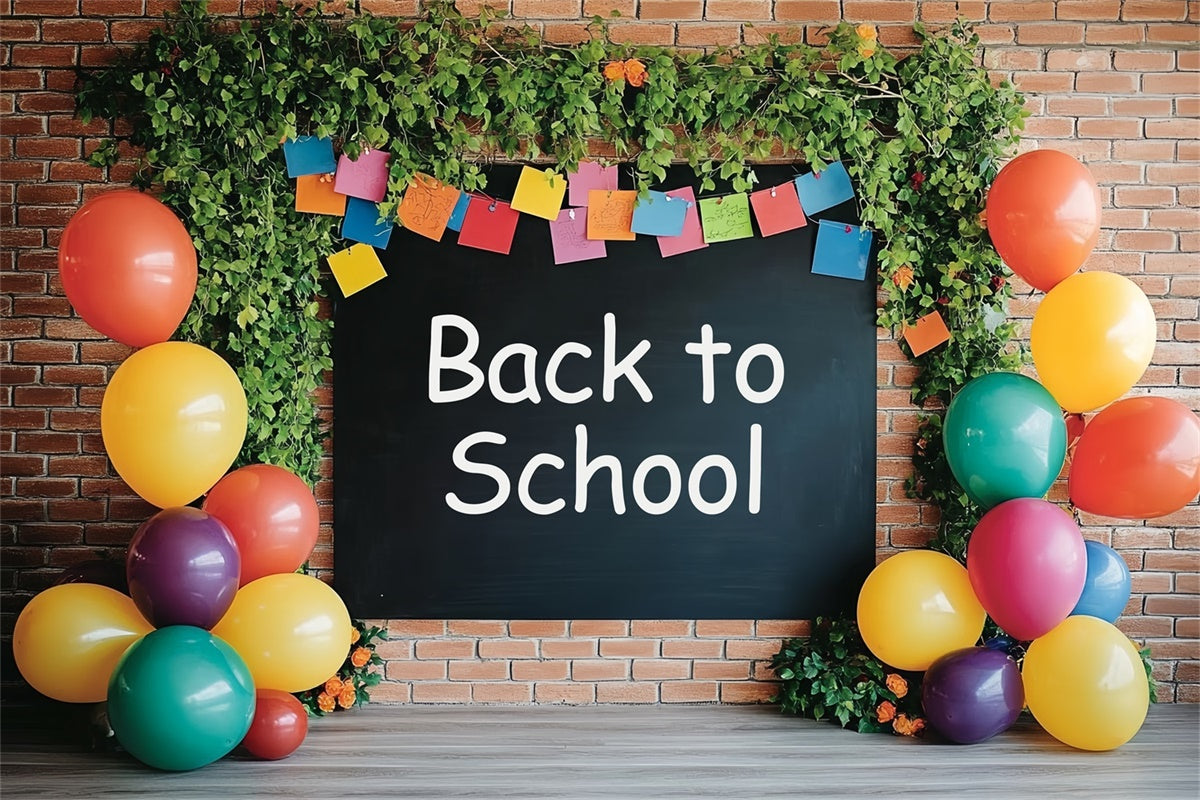 School Photo Backdrops Brick School Bash Backdrop BRP57-20
