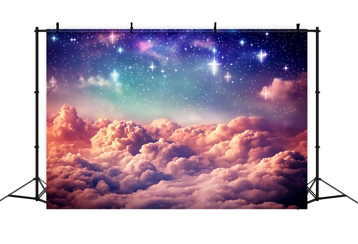 Starry Sky Backdrop Twilight Starburst Cloud Backdrop BRP57-207