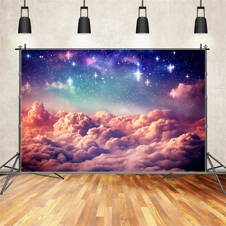 Starry Sky Backdrop Twilight Starburst Cloud Backdrop BRP57-207