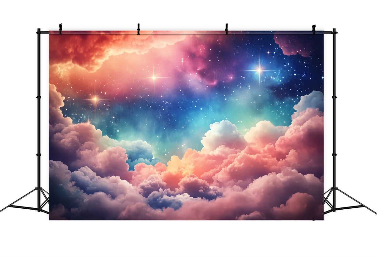 Cloud Photo Backdrop Cosmic Candy Sky Backdrop BRP57-208