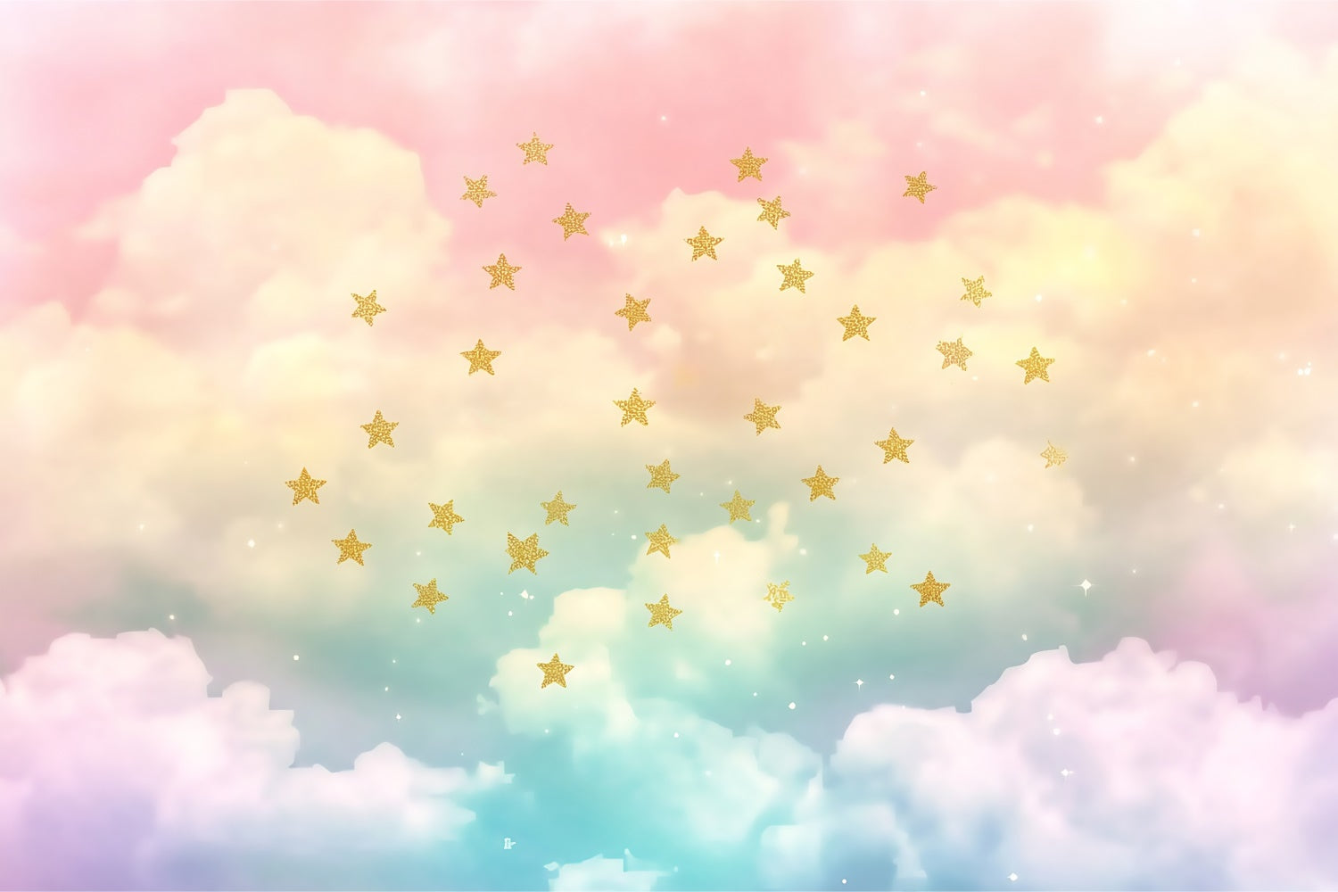 Cloud Backdrops Pastel Cloud Sparkle Backdrop BRP57-210