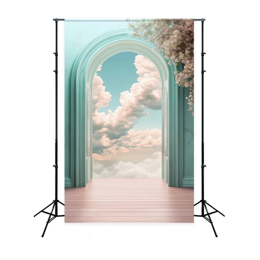 Cloud Backdrop Floral Portal Serenity Backdrop BRP57-212