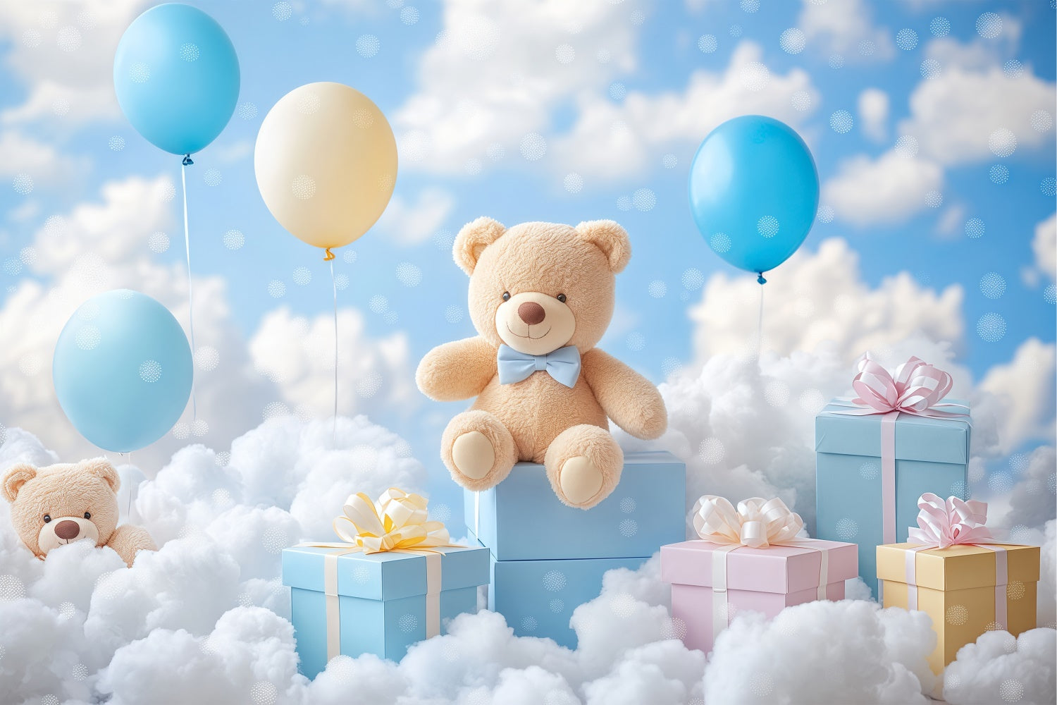 Cloud Photography Backdrop Sky Gift Celebration Backdrop BRP57-221