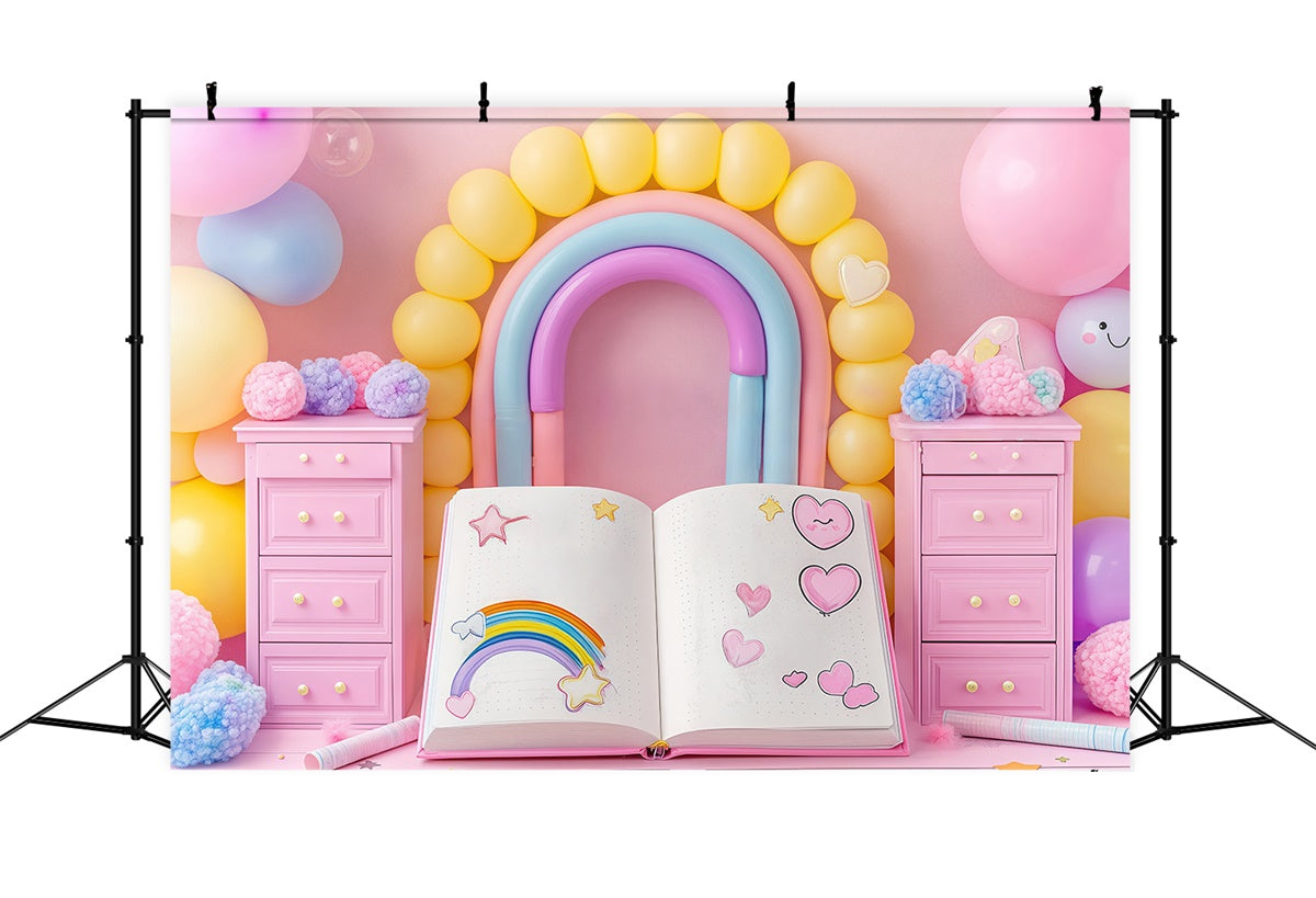 Newborn Backdrop Dreams Journal Balloon Backdrop BRP57-240