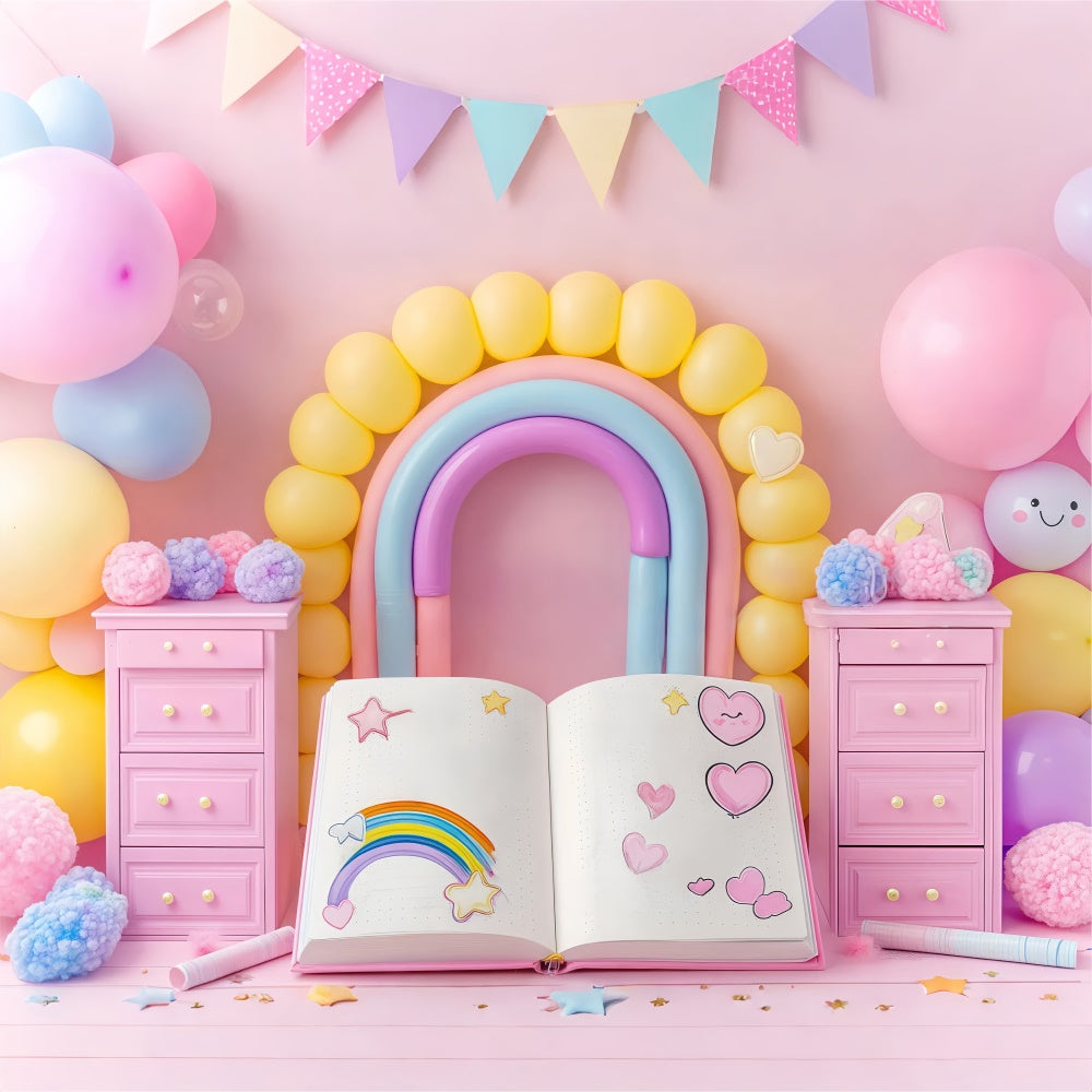 Newborn Backdrop Dreams Journal Balloon Backdrop BRP57-240