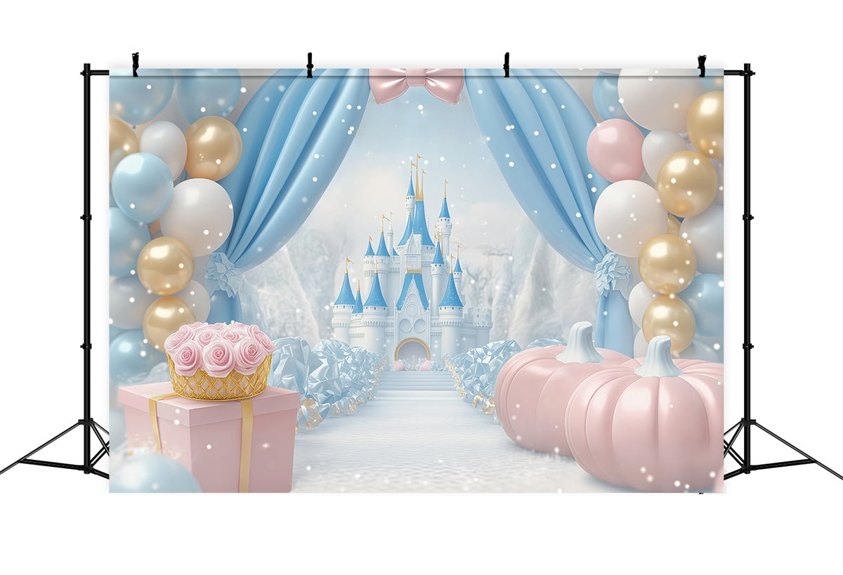 Newborn Photoshoot Backdrop Castle Balloon Dream Backdrop BRP57-244