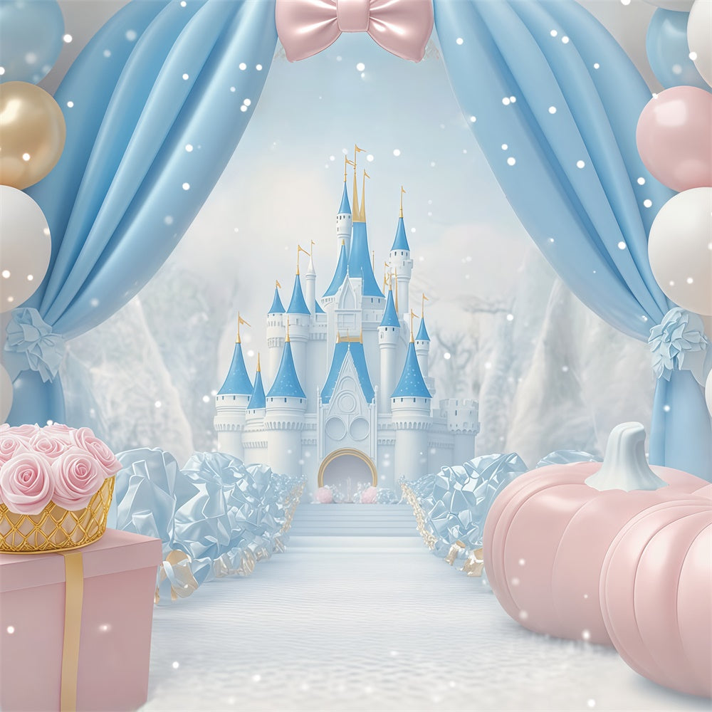 Newborn Photoshoot Backdrop Castle Balloon Dream Backdrop BRP57-244