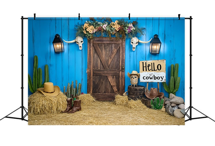 Children Backdrops Barn Gate Wild West Backdrop BRP57-253