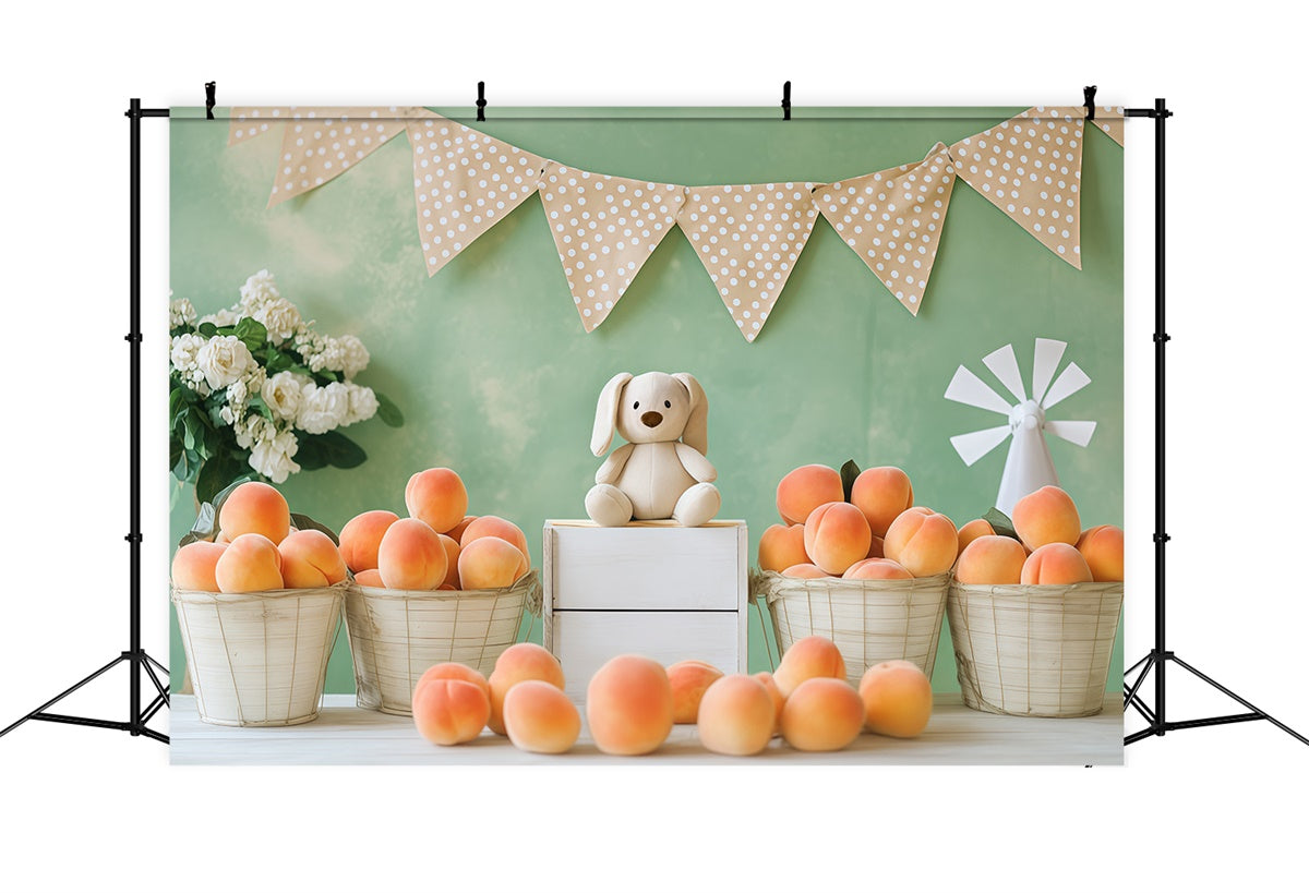 Cute Backdrop Fresh Fruit Plush Toy Children Backdrops BRP57-257