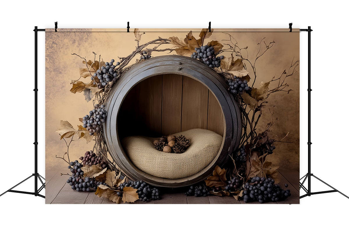 Newborn Photo Backdrop Vineyard Baby Cradle Backdrop BRP57-267