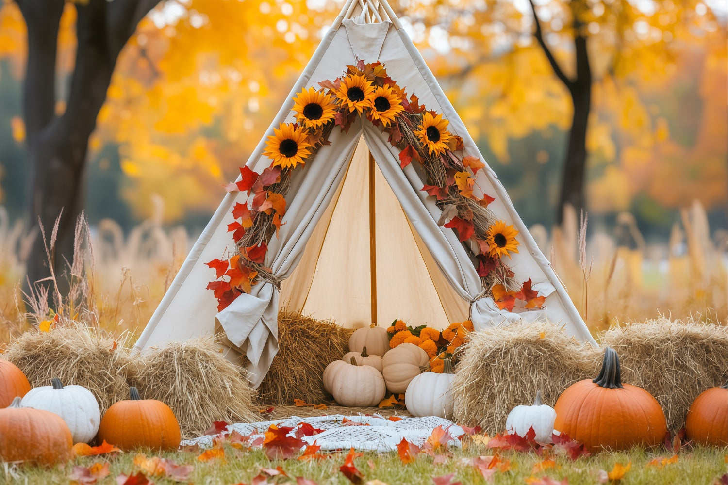 Newborn Photography Backdrops Maple Glow Tent Backdrop BRP57-268
