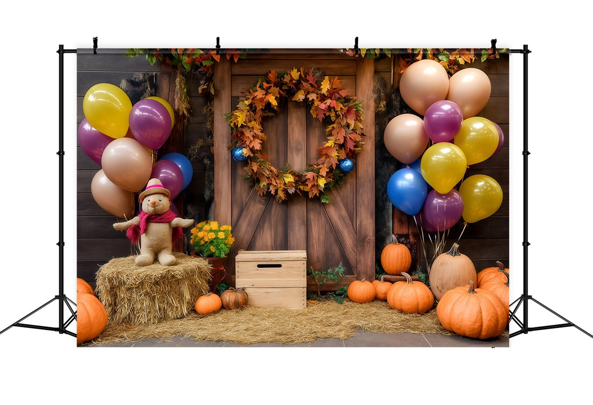 Children Backdrops Rustic Wreath Welcome Backdrop BRP57-269