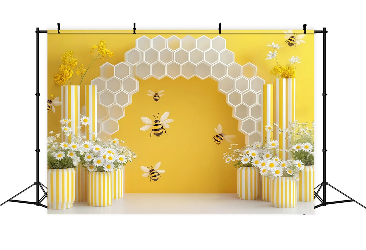 Newborn Backdrop Honeybee Garden Hive Cute Backdrop BRP57-278