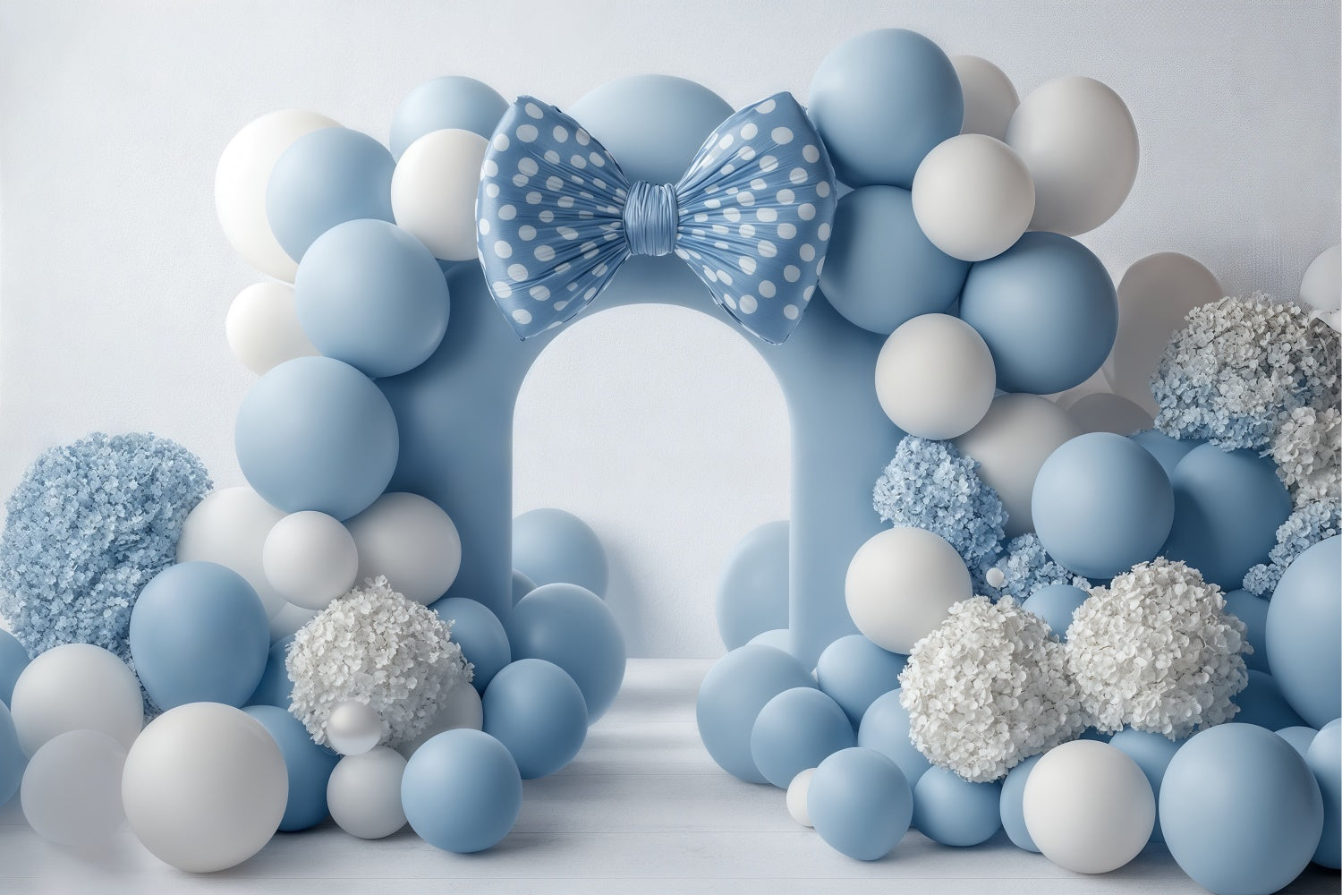 Newborn Photo Backdrop Soft Blue Welcome Backdrop BRP57-280