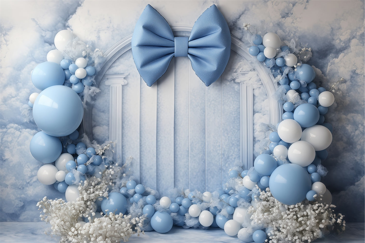 Newborn Backdrops Blue Arch Fantasy Backdrop BRP57-281