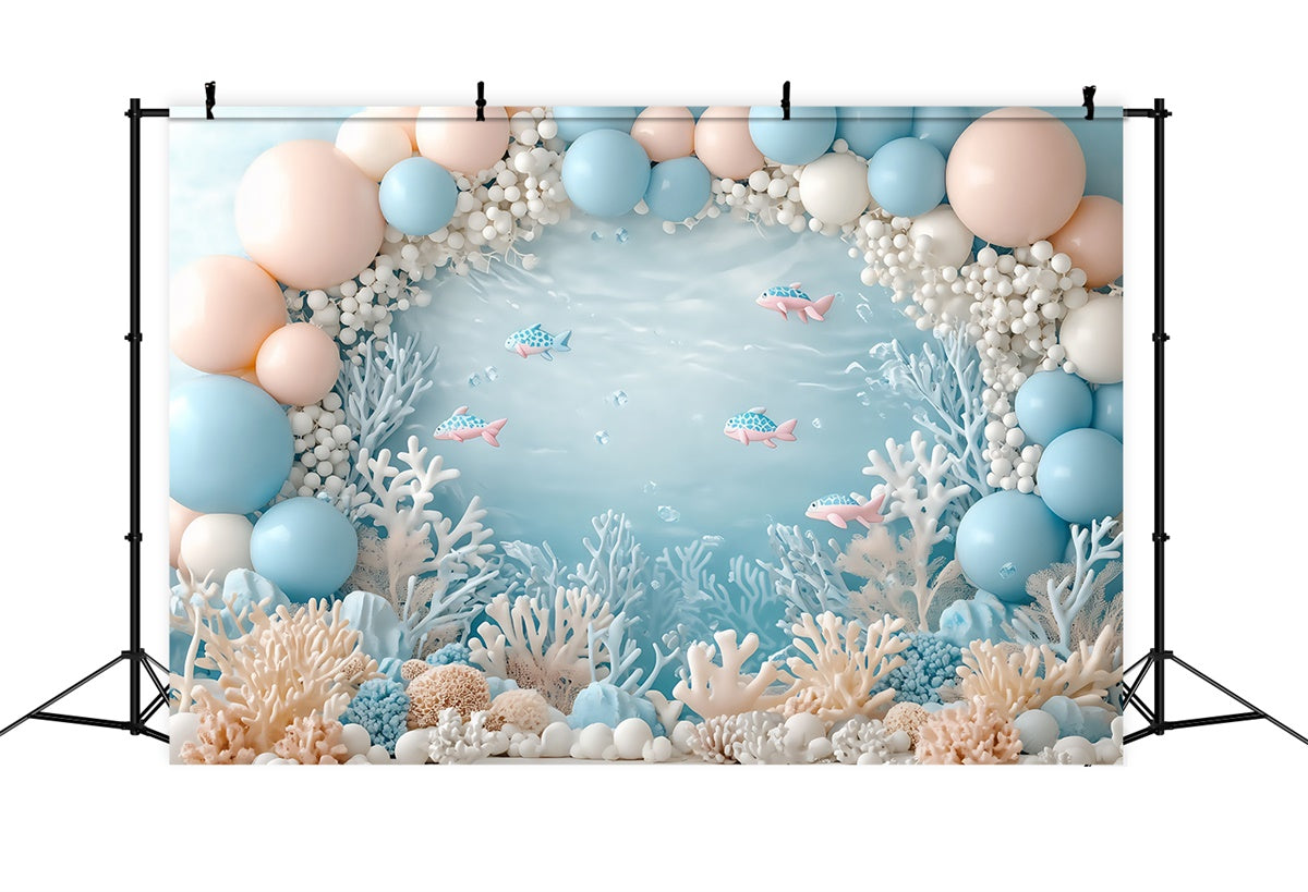 Newborn Photo Backdrop Pastel Sea Adventure Backdrop BRP57-282
