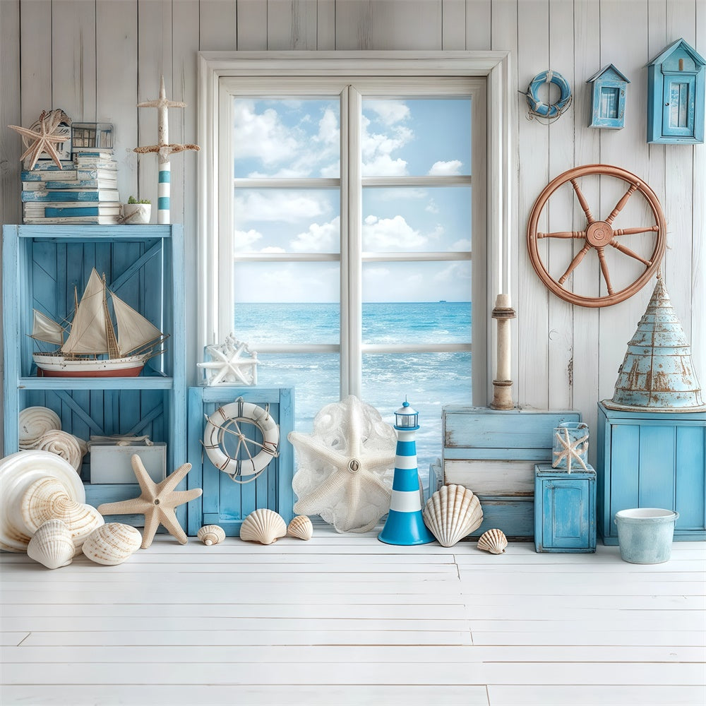 Childrens Backdrops Ocean Window Delight Backdrop BRP57-284