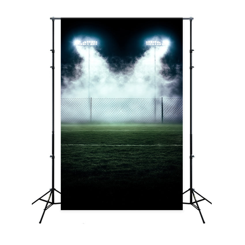Sports Photo Backdrop Foggy Game Lights Backdrop BRP57-292