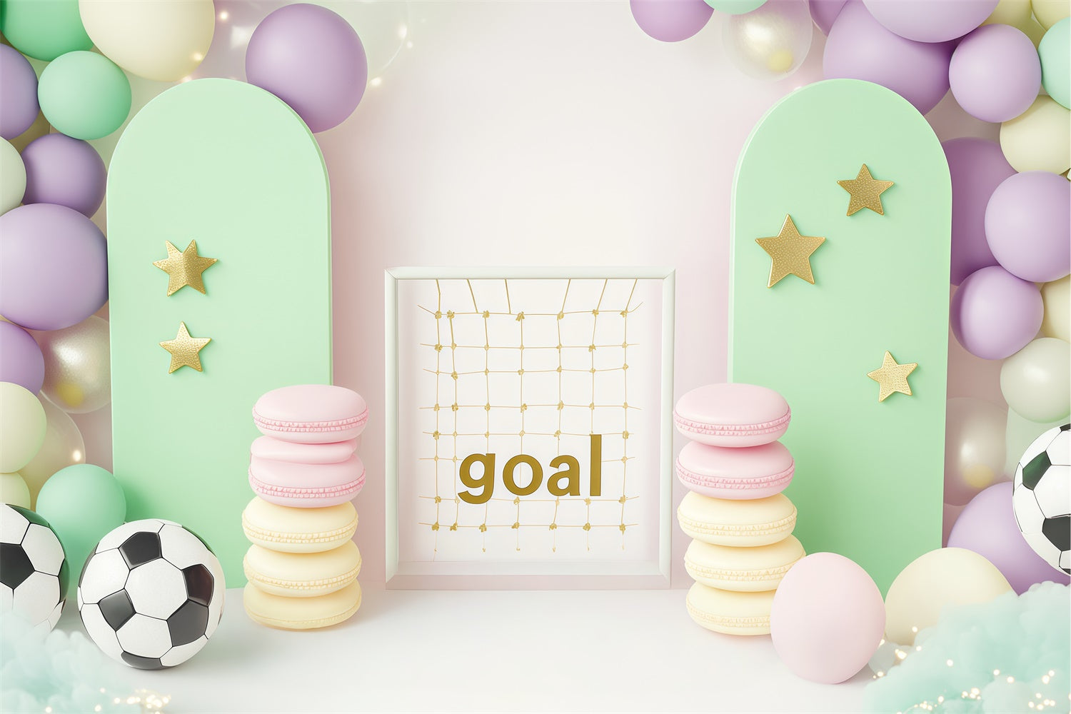 Sports Backdrops Sweet Goal Celebration Backdrop BRP57-303