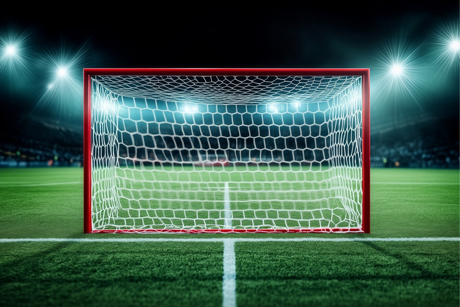 Football Field Backdrop Midnight Goal Shot Backdrop BRP57-305