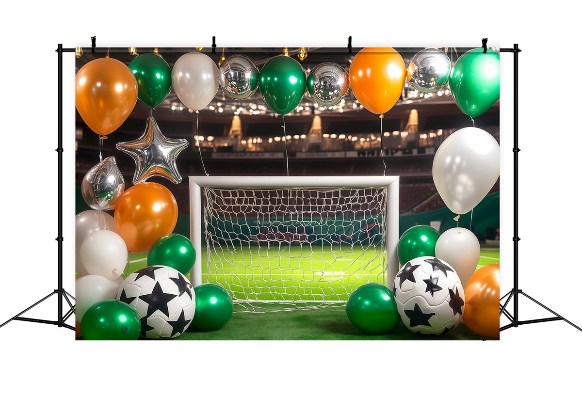 Sports Theme Backdrop Sparkle Stadium Party Backdrop BRP57-307