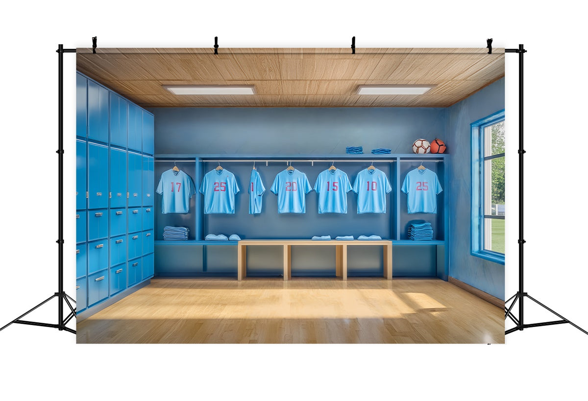 Sports Theme Backdrop Player Dressing Room Backdrop BRP57-312